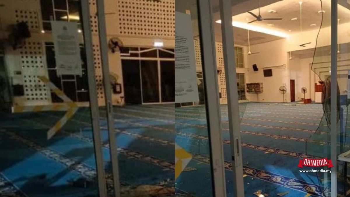 Lelaki pecahkan pintu masjid