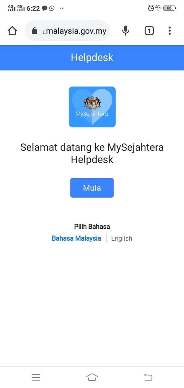 Padam akaun mysejahtera lama1