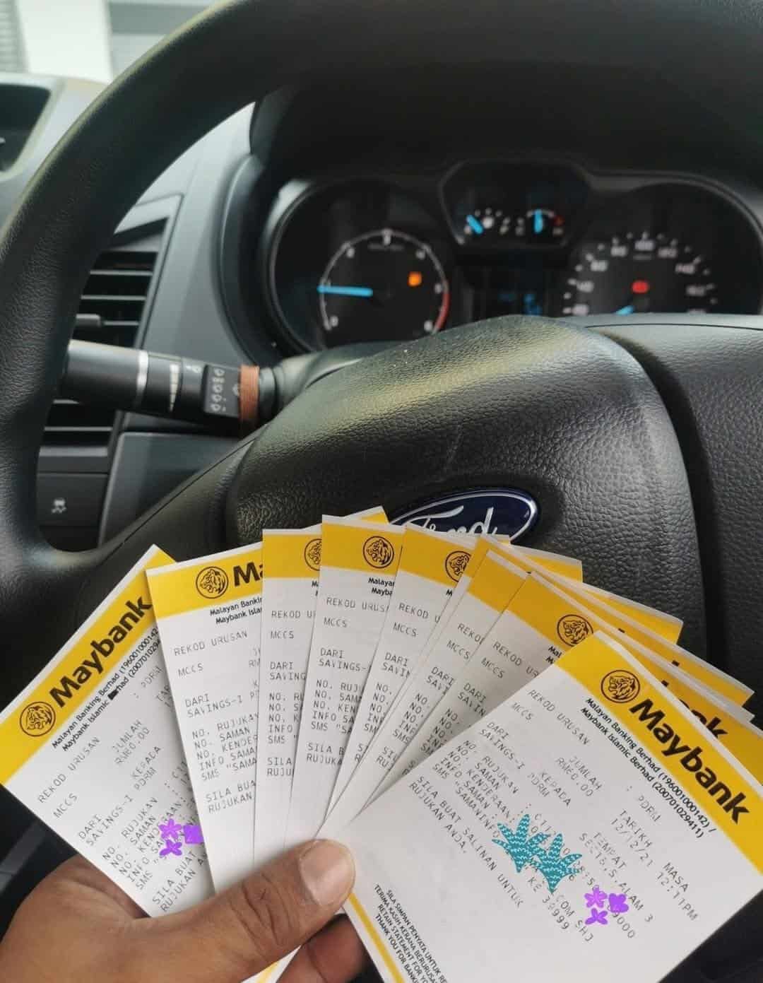 Cara bayar saman melalui atm maybank 06
