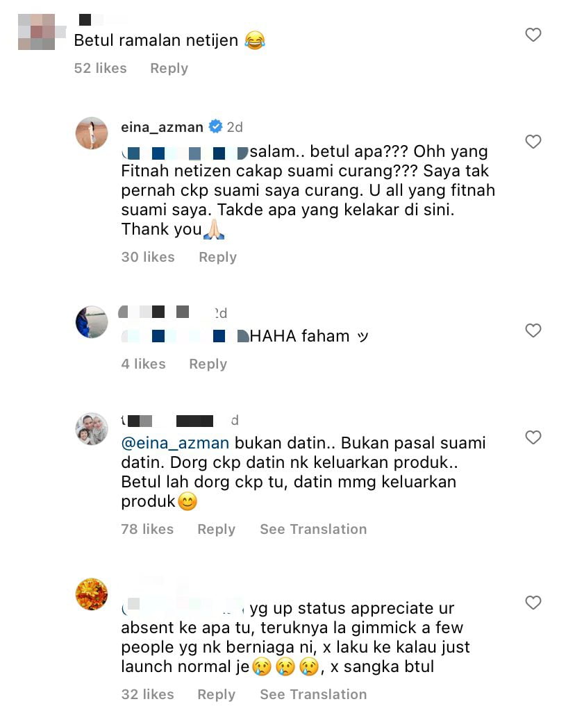 Eina azman menangis 2