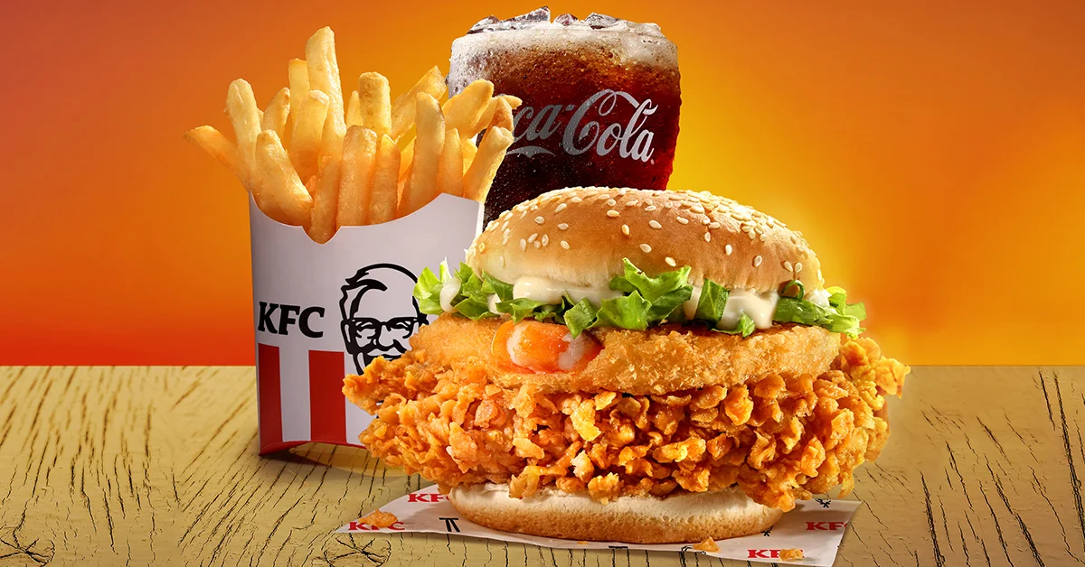 Image 7 | terhad nikmati kelazatan kfc zinger surf n turf burger dengan kombinasi yang memukau | branded oh Media | oh Media Image 7'N' Turf, Burger, hacks, menu baru KFC