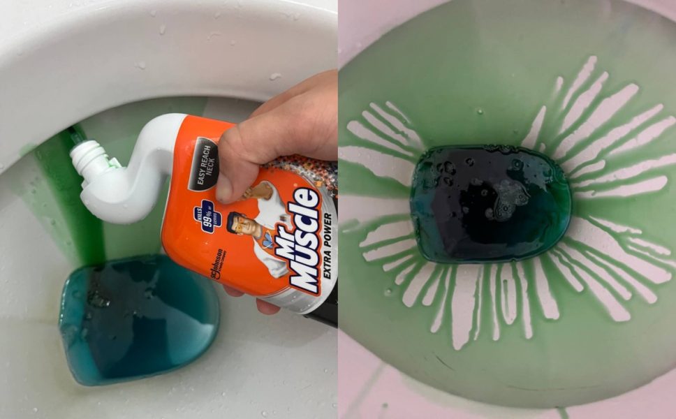 mr muscle toilet bowl cleaner
