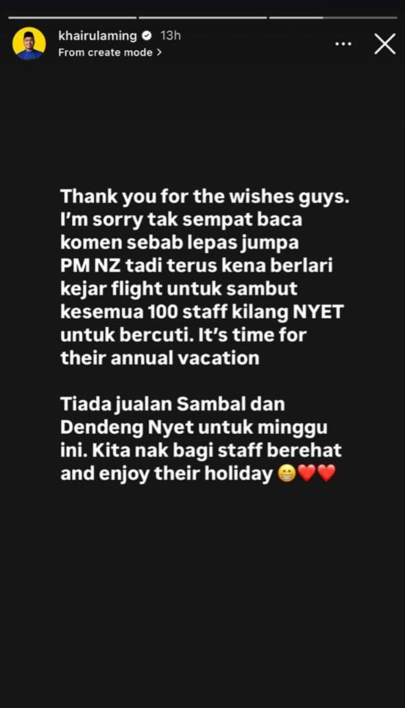 Ohmedia khairul aming | lepas berjumpa pm new zealand khairul aming kejar flight sambut 100 pekerja untuk bercuti | oh Inspirasi oh Media | oh Media Khairul Aming