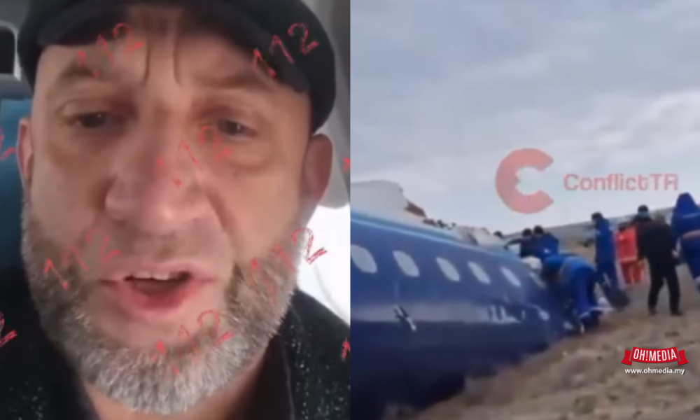 (Video) Lelaki Selamat Daripada Nahas Pesawat Azerbaijan Airlines Selepas Ucap Syahadah | Oh! Media