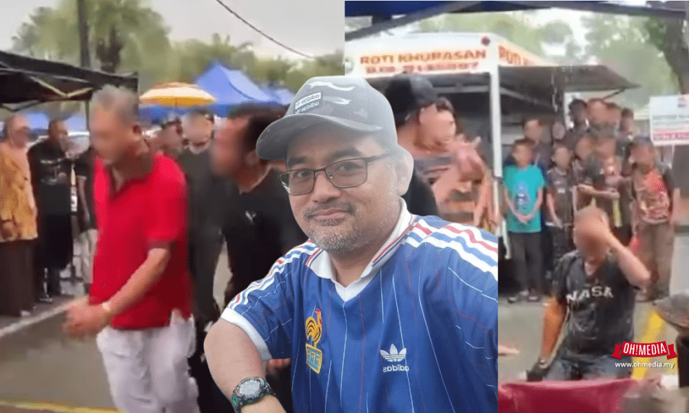 Lelaki oku terajang pasartani ohmedia | lelaki oku didakwa hampir terlanggar budak sebelum diterajang | trending oh Media | oh Media Lelaki oku terajang pasartani ohmedia