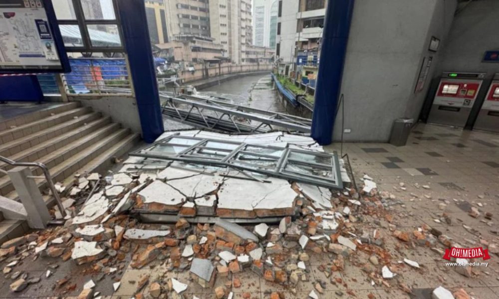 Panel Dinding Stesen LRT Masjid Jamek Runtuh, Ini Penjelasan Rapid Rail! | Oh! Media