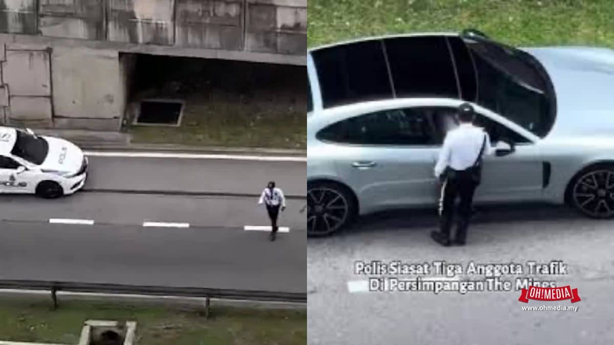 Ohmedia polis siasat anggota trafik sekatan jalan serdang