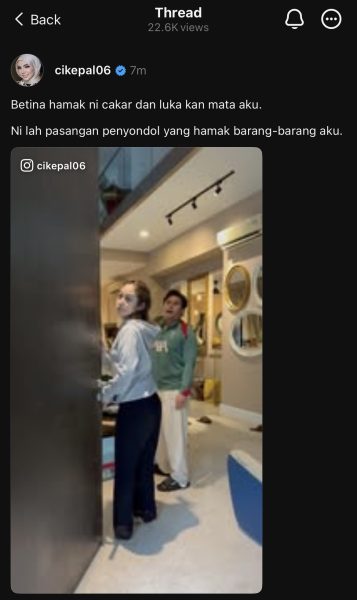Tular! Cik Epal Dakwa Diserang Dewi Ketika Cuba Ambil Barang Peribadi