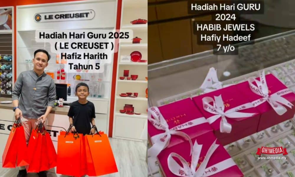 Pernah Tular Hadiahkan Habib Jewels Sempena Hari Guru, Tahun Ni Bagi Pinggan Le Creuset Pula | Oh! Media