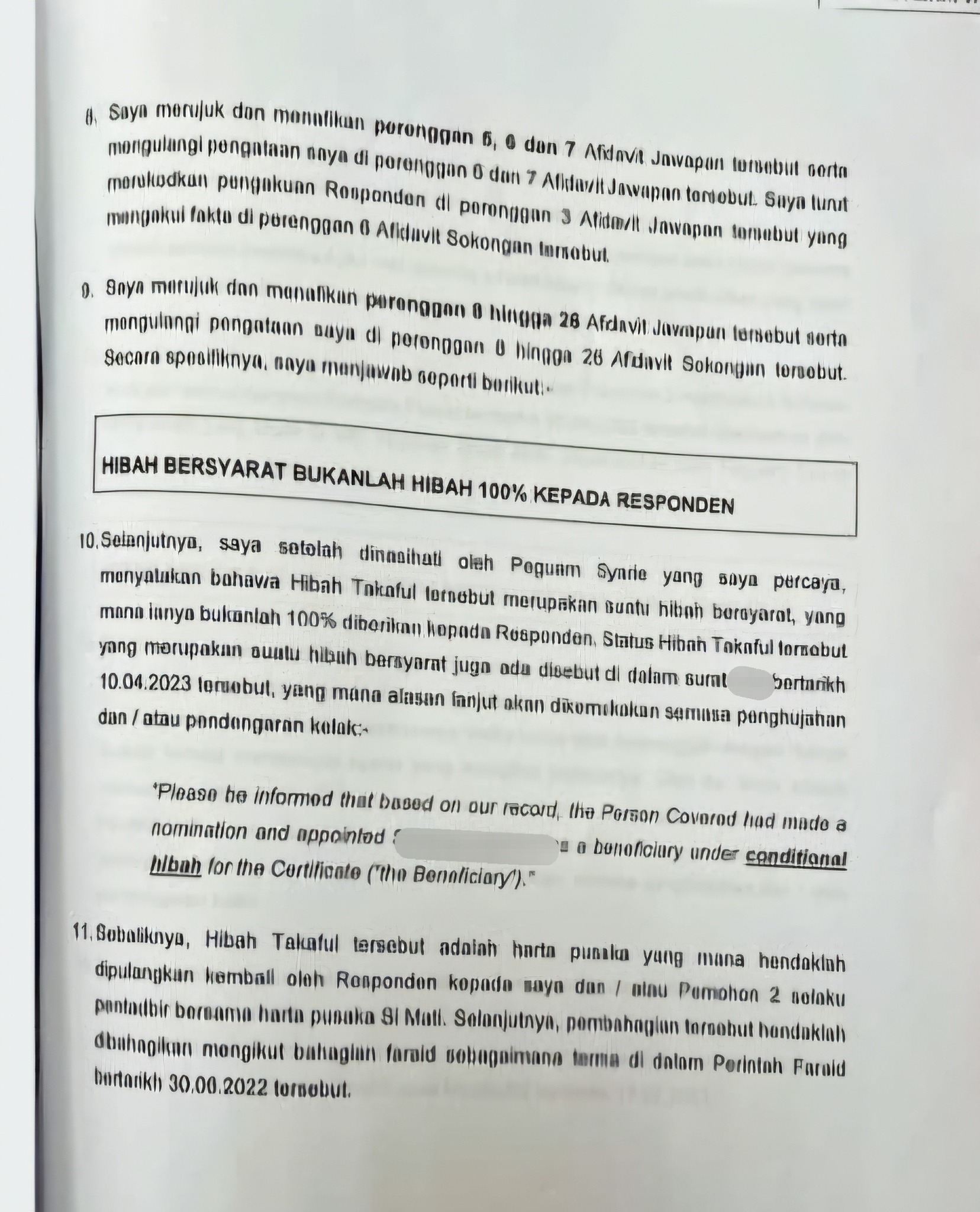 Hibah | hibah takaful rm1 juta dicabar keluarga arwah suami mahkamah putuskan wang jadi faraid | oh Tidak oh Media | oh Media Hibah