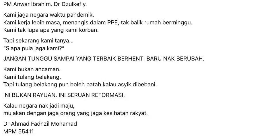 Img 5687 | kami bukan ancaman cukup dilayan macam manusia surat terbuka buat menteri kesihatan | oh Negara oh Media | oh Media Img 5687