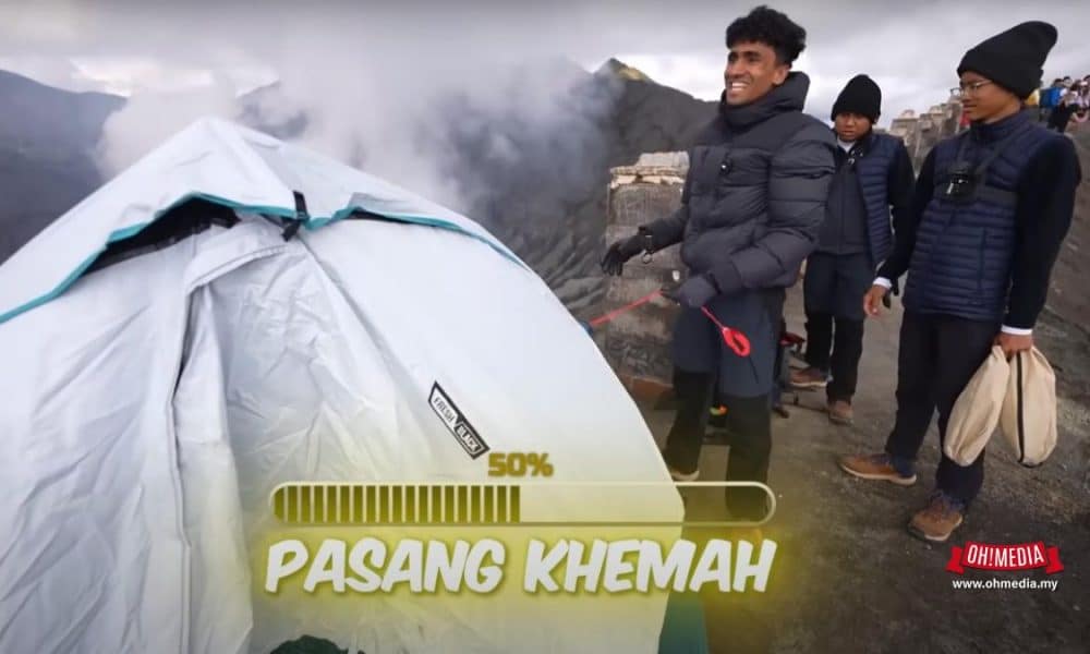 Isa Isarb Buat Kerja ‘Gila’ Camping Di Tepi Gunung Berapi | Oh! Media