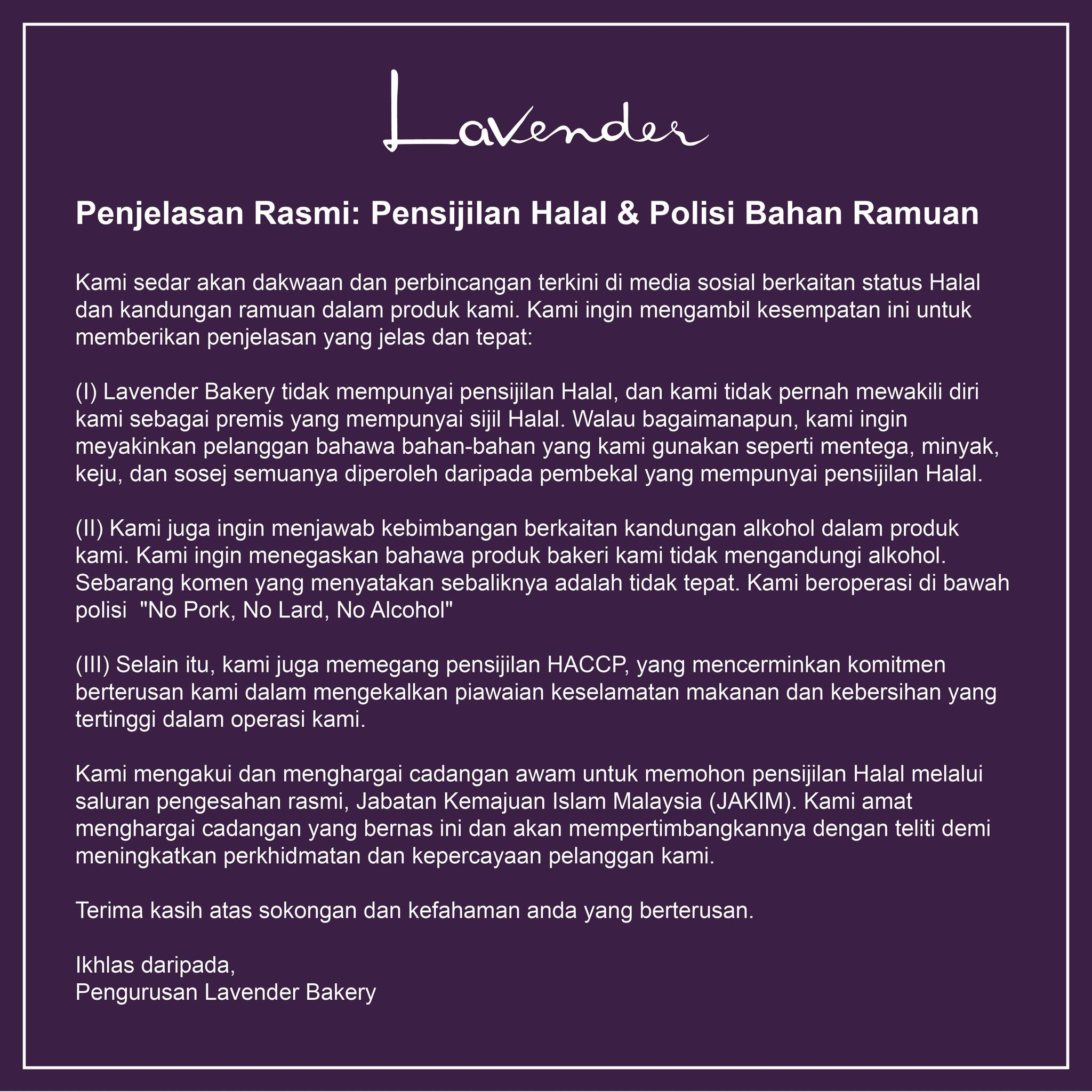 Kedai Roti Popular Jawab Dakwaan Guna Alkohol, Tiada Sijil Halal