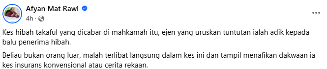 Perunding kewangan islam | penerima hibah itu kakak saya kes rm1 juta hibah dituntut jadi pusaka individu ini bersuara | oh Tidak oh Media | oh Media Perunding Kewangan Islam