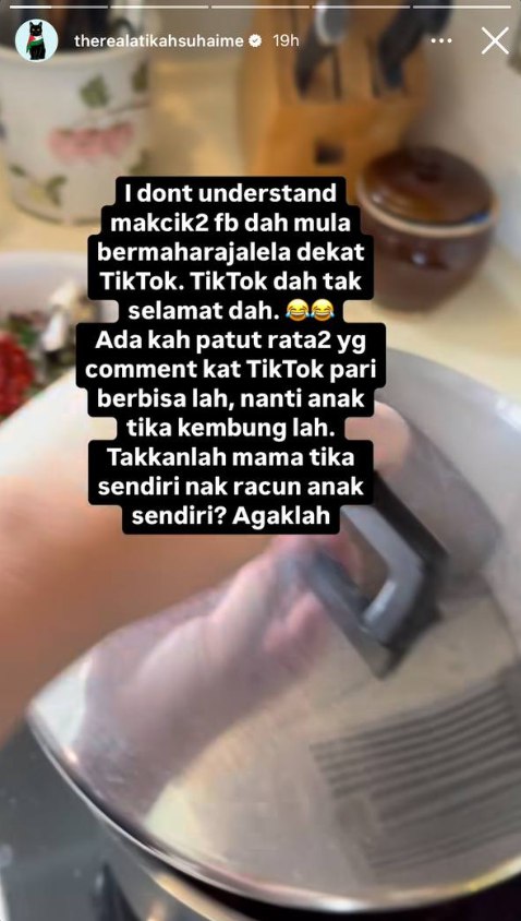 “Masing-Masing Macam Peti Sejuk 3 Pintu” – Atikah Suhaime ‘Sound’ Netizen Tegur Makan Ikan Pari