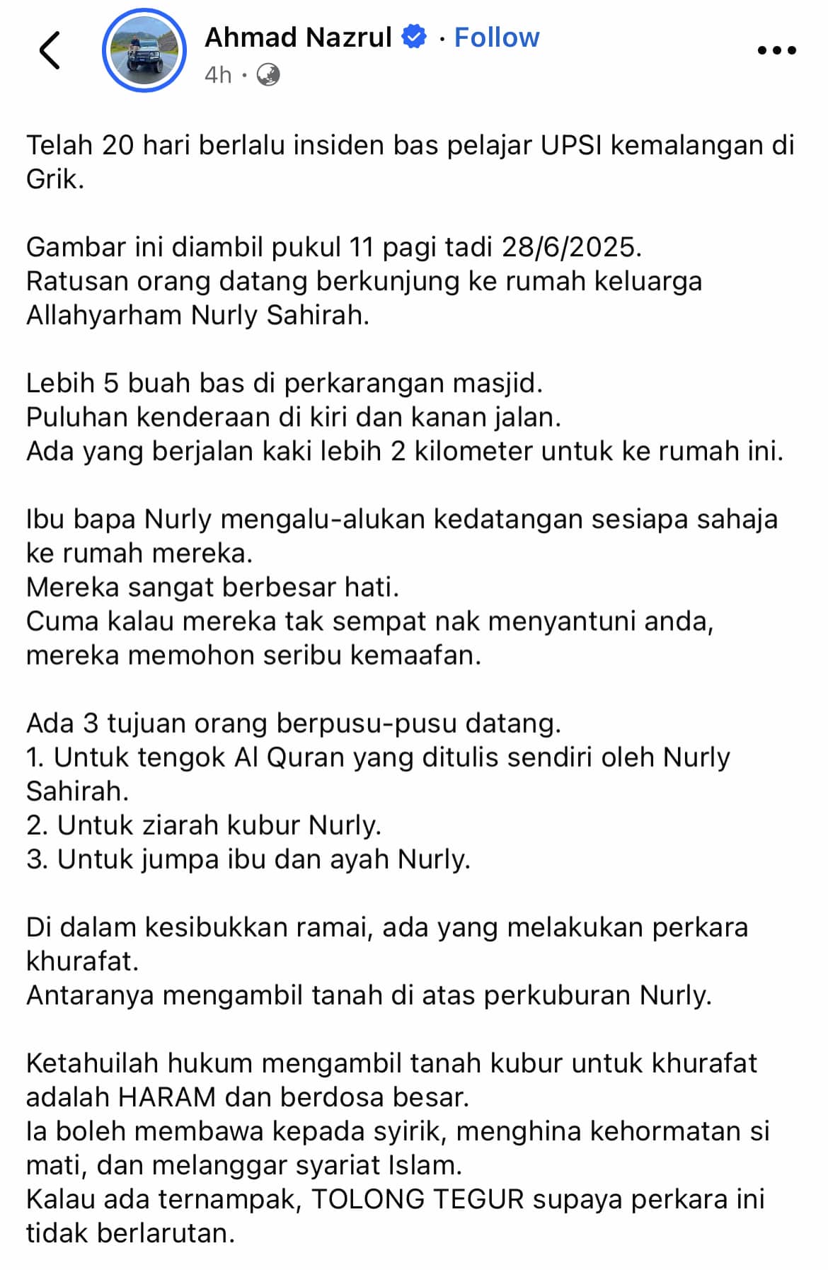 0469 | ada ambil tanah kubur buat khurafat keluarga arwah nurly terpaksa tutup dengan tali | oh Tidak oh Media | oh Media 0469