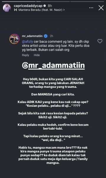 “Pelaku Diuji?” – Caprice Naik Angin, Netizen Pertahan Pelaku