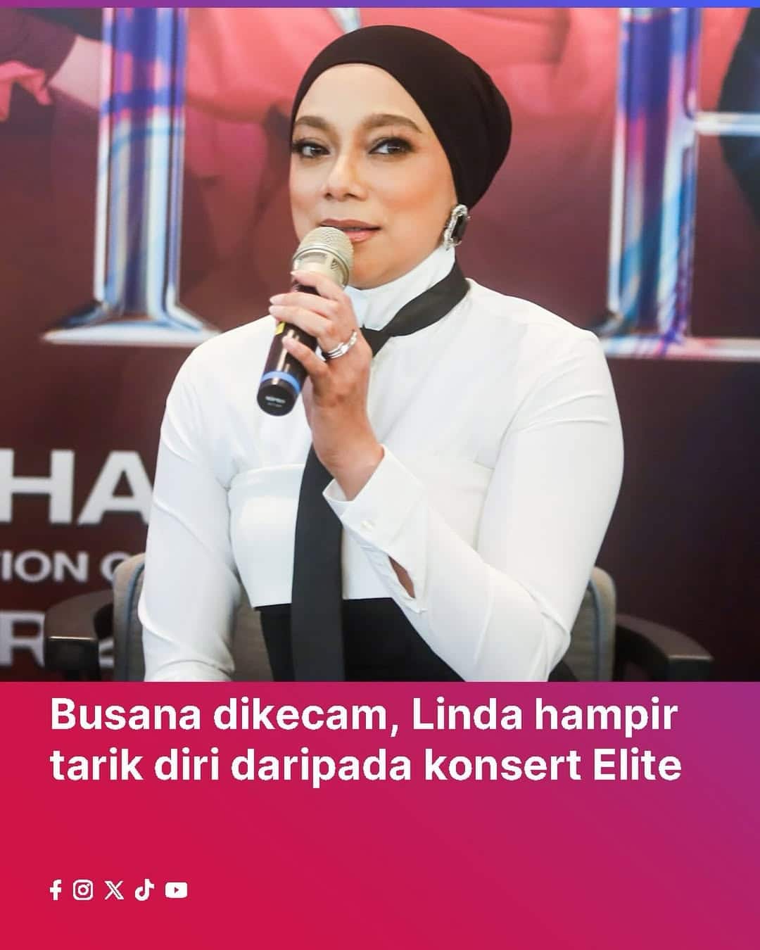 “Itu Fesyen, Ada Orang Nak Jatuhkan Saya” – Linda Rafar Beri Penjelasan Isu Baju Ketat