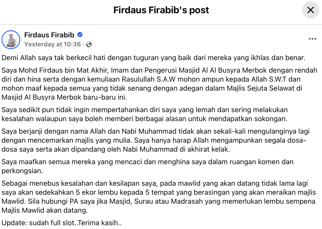Firdaus firabib | majlis selawat terselit lagu remix dua lipa dan bollywood imam firdaus firabib mohon maaf | trending oh Media | oh Media Firdaus Firabib