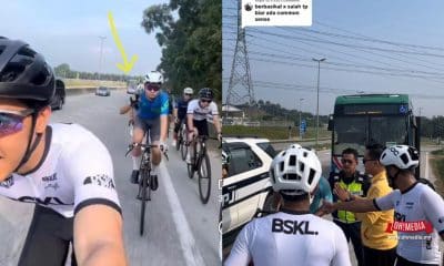 Ohmedia polis buru sekumpulan berbasikal