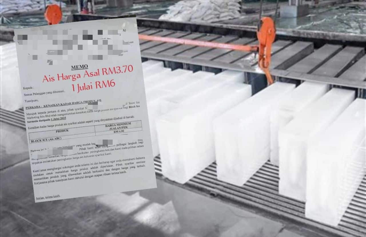 Syarikat ais naik harga