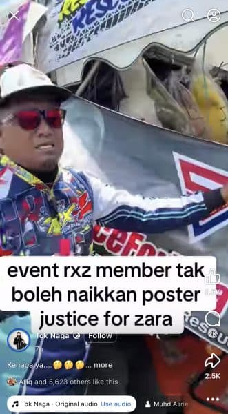 | tular poster justiceforzara terpaksa diturunkan di rxz members 7 0 | trending oh Media | oh Media