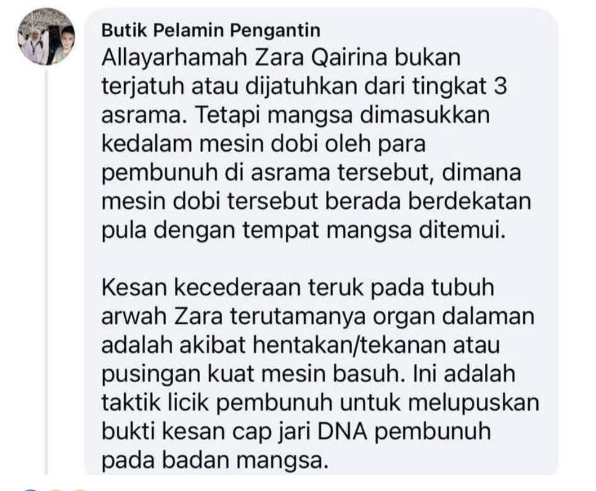 Zara 2 | aktivis mona din mengamuk dedah kebenaran dakwaan zara dimasukkan dalam mesin basuh | oh Media Zara Qairina