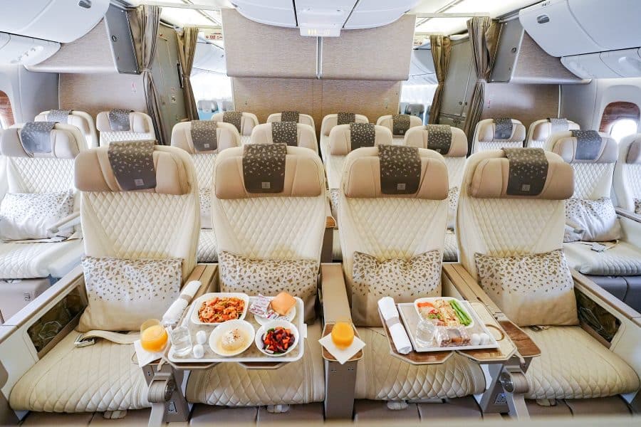 Cabin frontview premium Economy 1079
