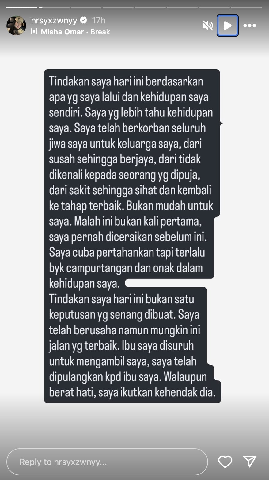 | mummy yakin nanti kita akan jumpa isteri faisal halim luah rasa rindu pada anak | oh Media isteri faisal halim