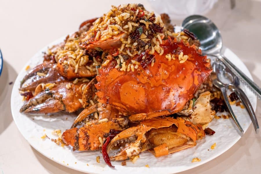 Grandpas Stir fried Spicy Crab