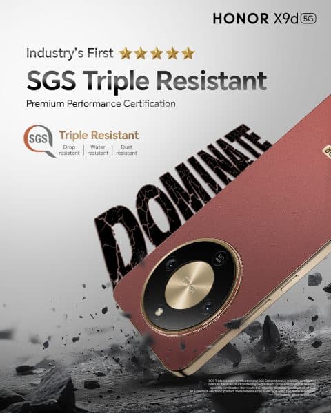 Honor X9d Sgs Triple Resistant