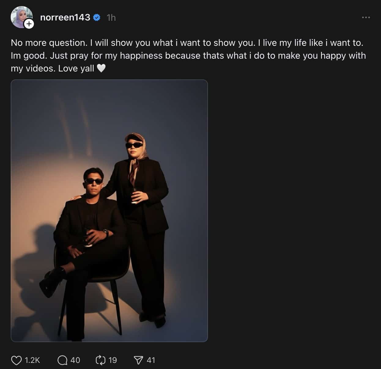 Tiada ‘Content’ Dengan Suami, Netizen Syak Rumahtangga Bergolak, Ini Respon Norreen