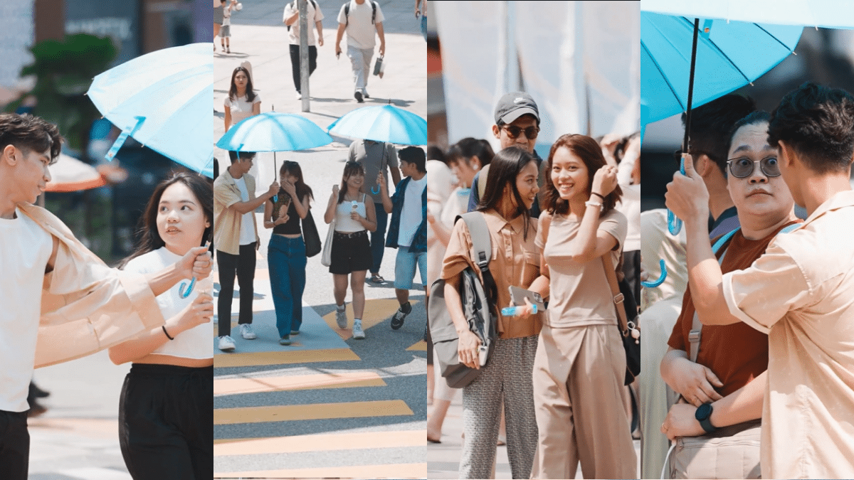 | dia yang kena payungkan aku yang blushing rata rata netizen cair lihat act of service oppa di bukit bintang | branded oh Media | oh Media