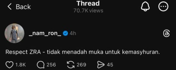 Nam ron | nam ron puji zra tak kejar publisiti musa al nuwayri dedah sebenarnya nak balik diam diam | oh Media Nam Ron