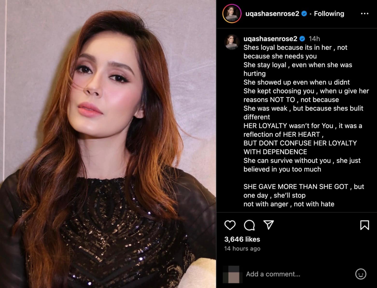 Uqasha setia | harap qasha dan kamal baik baik je perkongsian uqasha senrose undang tanda tanya | oh Media Uqasha Senrose