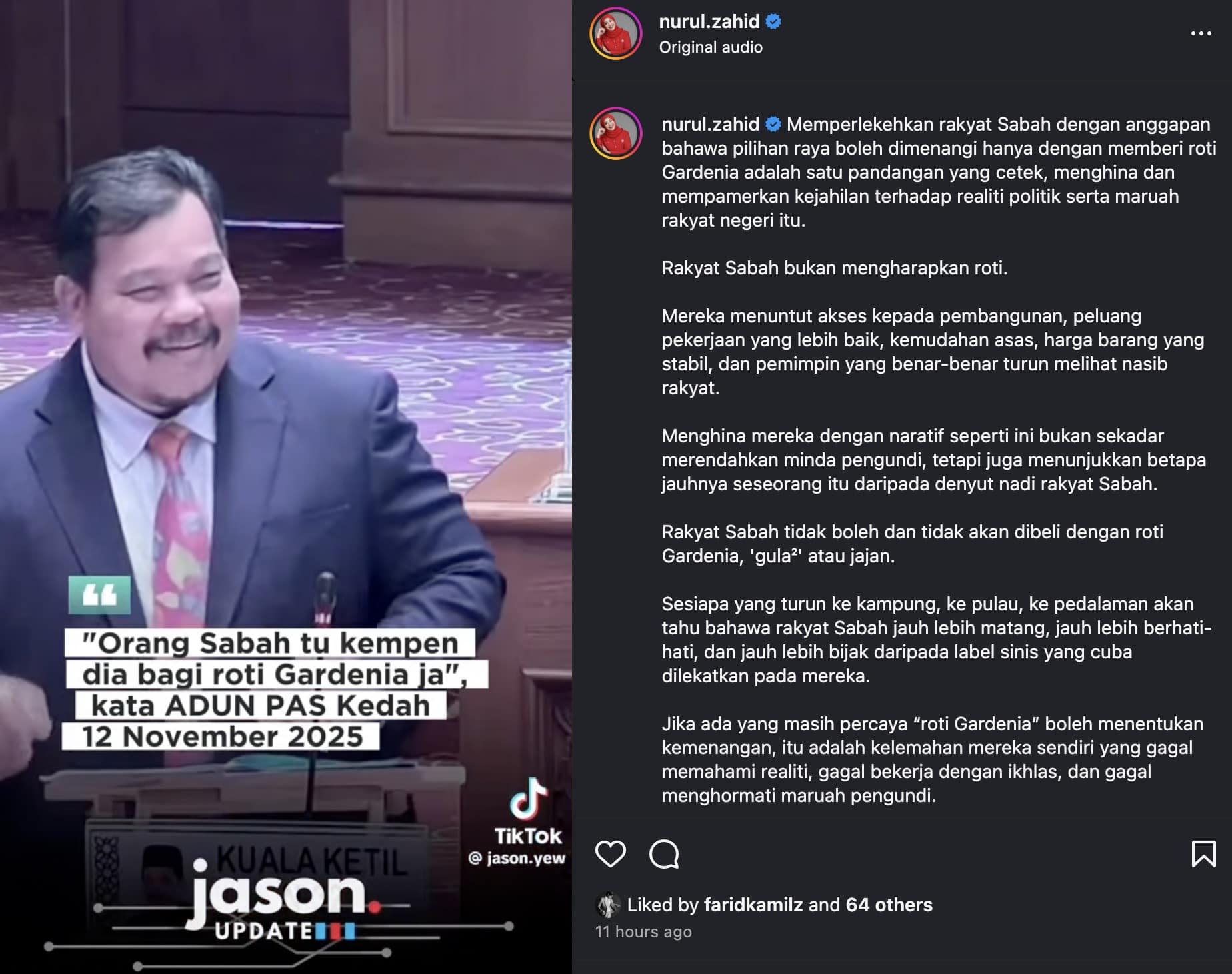 | rakyat sabah bukan mengharapkan roti nurul zahid selar adun kuala ketil | oh Media Nurul Zahid