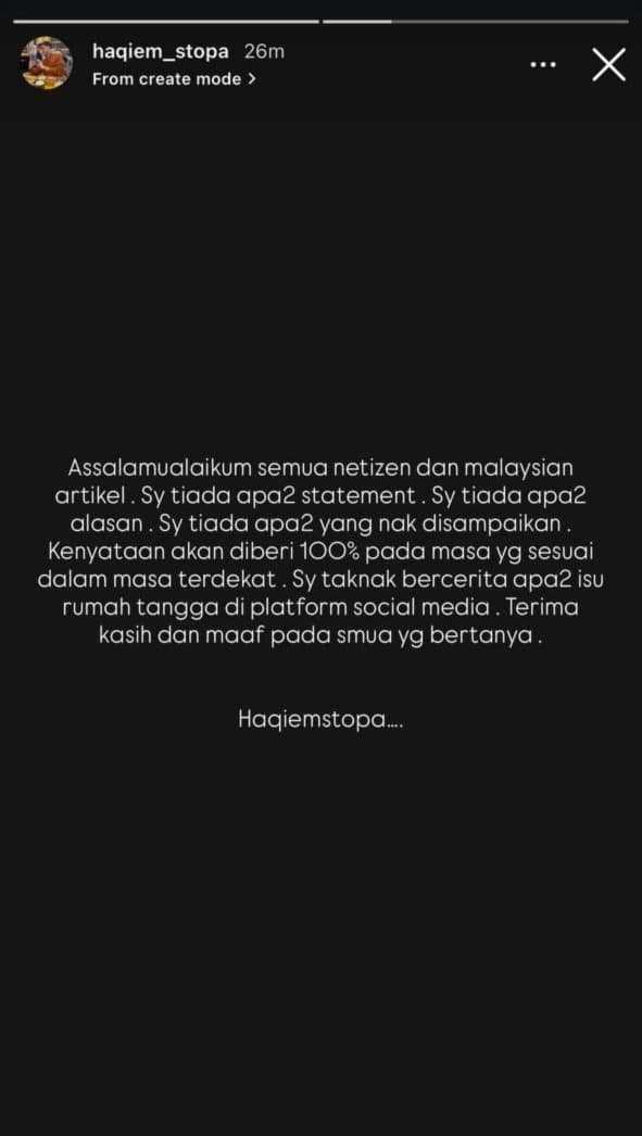 Haqiem stopa 1 | saya tiada apa nak disampaikan haqiem stopa akhirnya buka mulut lepas tular isu curang | oh Media Haqiem Stopa
