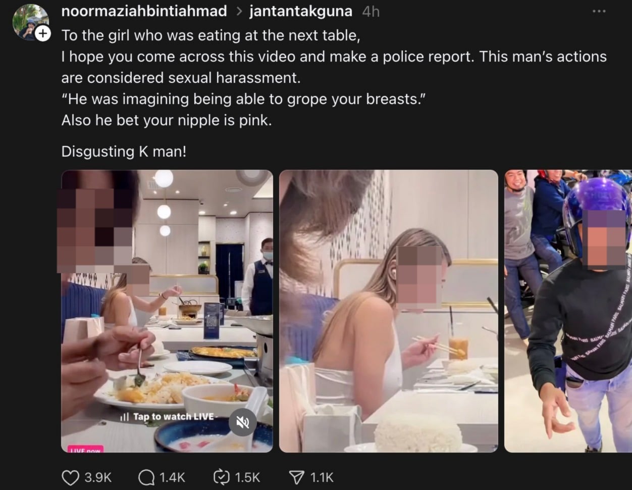 Live tiktok | pink dok bare dio lelaki dikecam buat lawak lucah terhadap wanita di tempat awam | oh Tidak oh Media | oh Media Gangguan Seksual