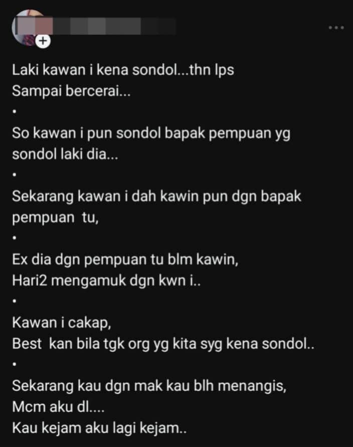 Penyondol 1 | isteri ditinggalkan kerana penyondol kini kahwini bapa kepada perampas rumah tangganya | oh Media Penyondol