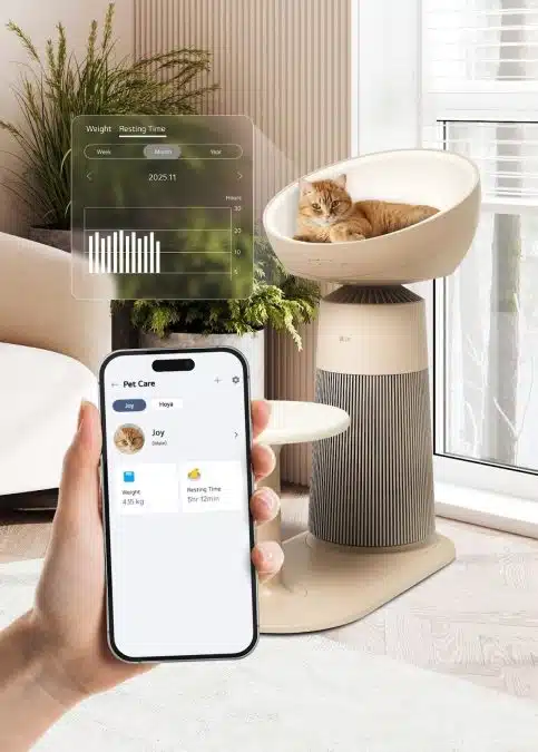 | rumah penuh kucing tapi tetap segar ini air purifier pertama yang direka untuk owner kucing | branded oh Media | oh Media Penulen Udara Lg Puricare™ Aerocattower