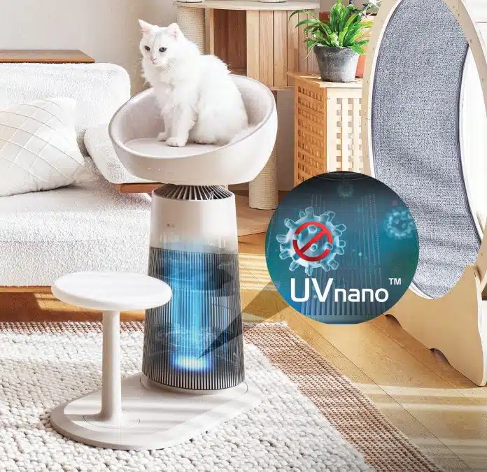 | rumah penuh kucing tapi tetap segar ini air purifier pertama yang direka untuk owner kucing | branded oh Media | oh Media Penulen Udara Lg Puricare™ Aerocattower