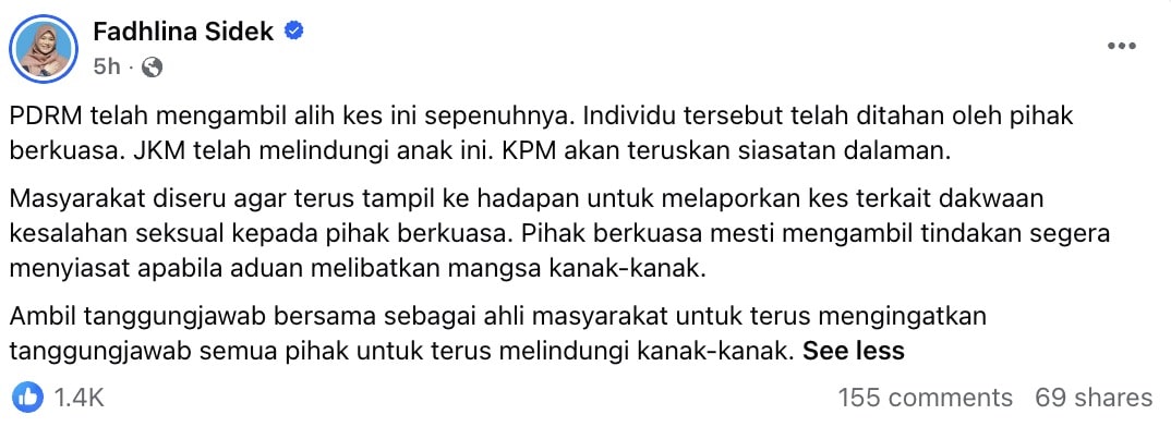 fadhlina sidek