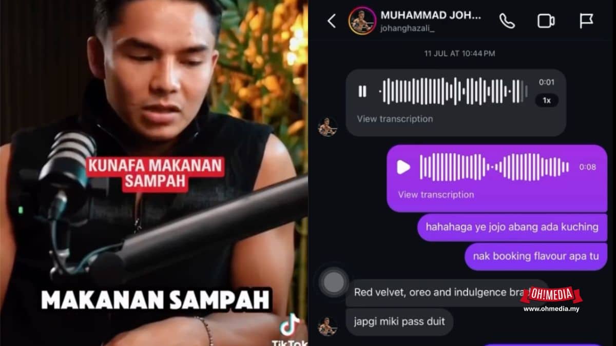 Johan Ghazali Dakwa Kunafa ‘Makanan Sampah’, Ojen Dedah Jojo Pernah Beli Johan Ghazali Dakwa Kunafa ‘Makanan Sampah’, Ojen Dedah Jojo Pernah Beli