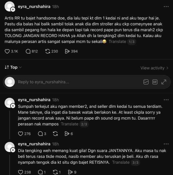 | bajet handsome disangka rakam wajah anak wanita terkejut kena tengking dengan artis | oh Media