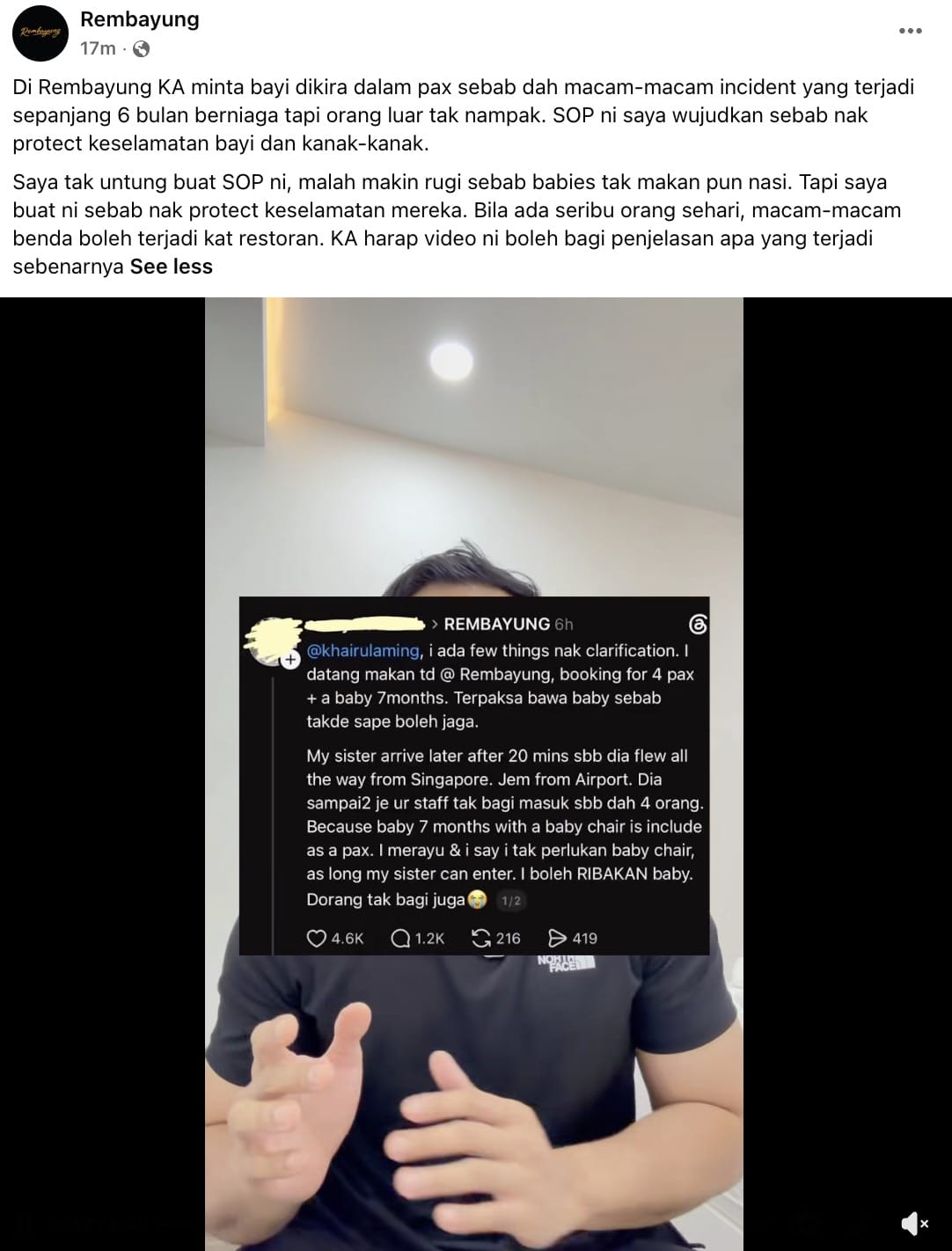 | rembayung dikecam tiada empati sop dikata kalah restoran michelin ini penjelasan khairul aming | oh Media rembayung