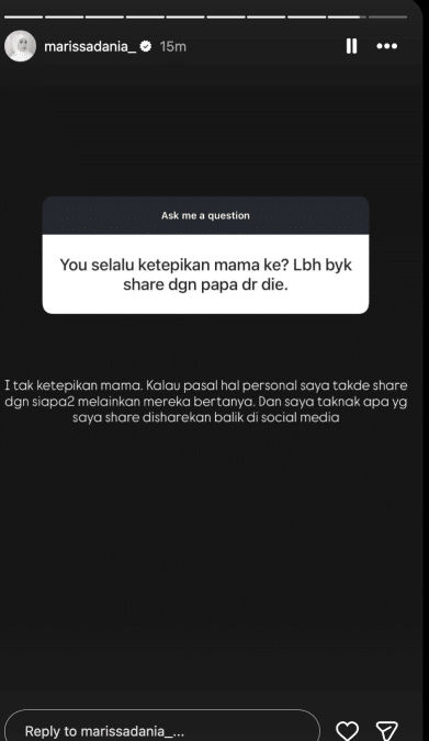 | marissa dania jawab dakwaan ketepikan abby abadi tunjuk bukti masih berhubung | oh Media