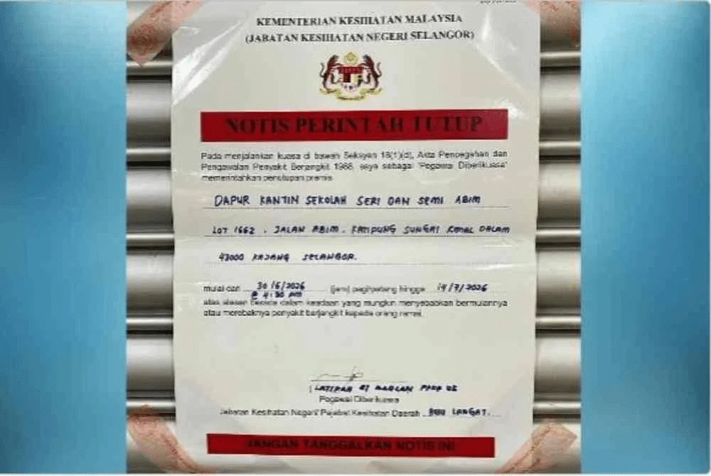 | kantin sekolah sungai ramal ditutup lepas murid muntah muntah | oh Media