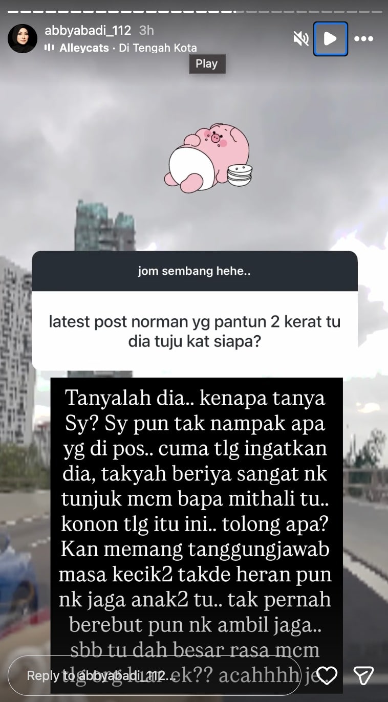 Abby n 2 | takyah beriya sangat nak tunjuk macam bapa mithali abby abadi | oh Media Abby N 2