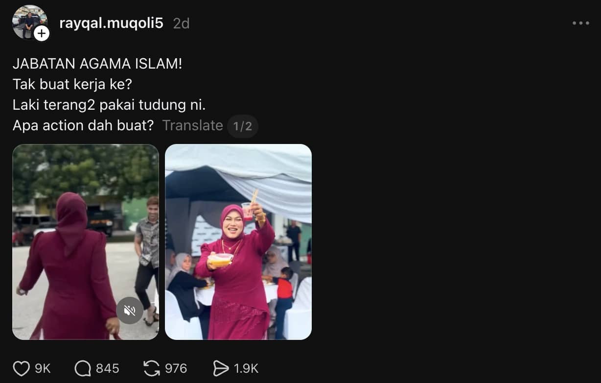 | lelaki pakai tudung haram aku tanggung video lelaki berpakaian wanita cetus teguran netizen | oh Media lelaki