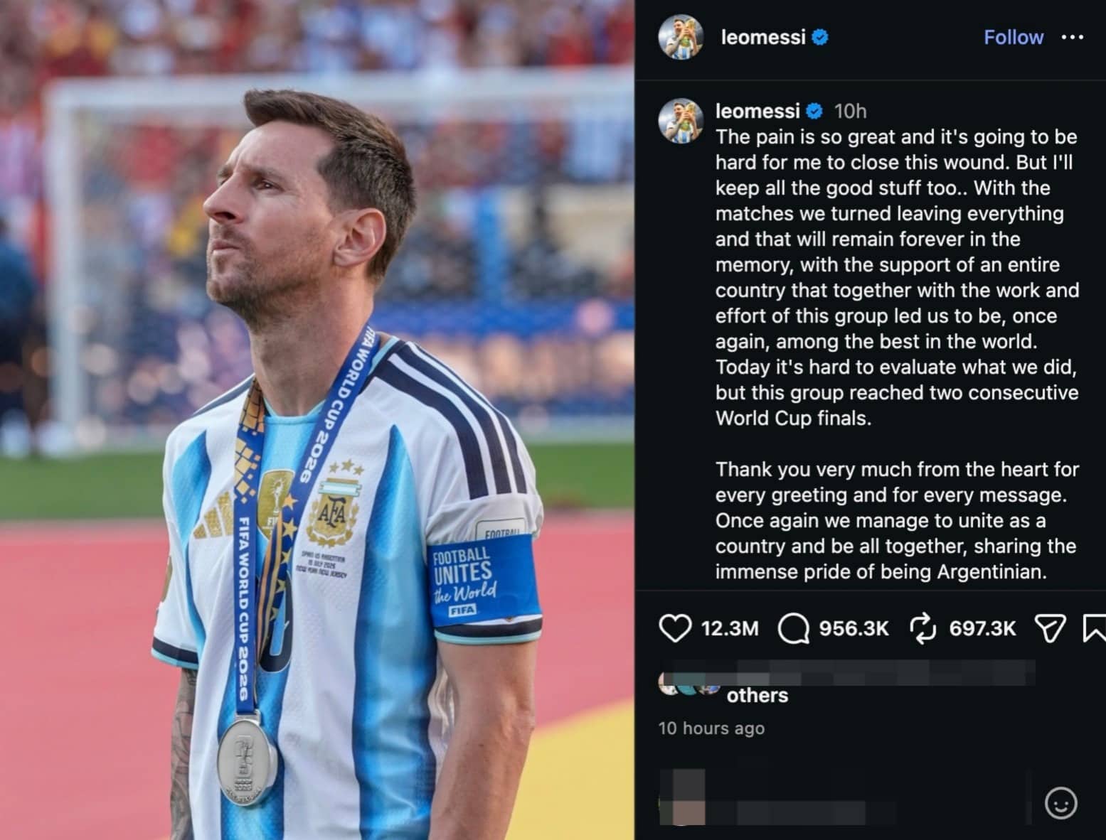 Messi ig | lionel messi sukar terima kekalahan bangga argentina ke final piala dunia dua kali berturut turut | oh Media Messi Ig